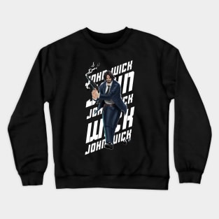 John Wick - colored - White Crewneck Sweatshirt